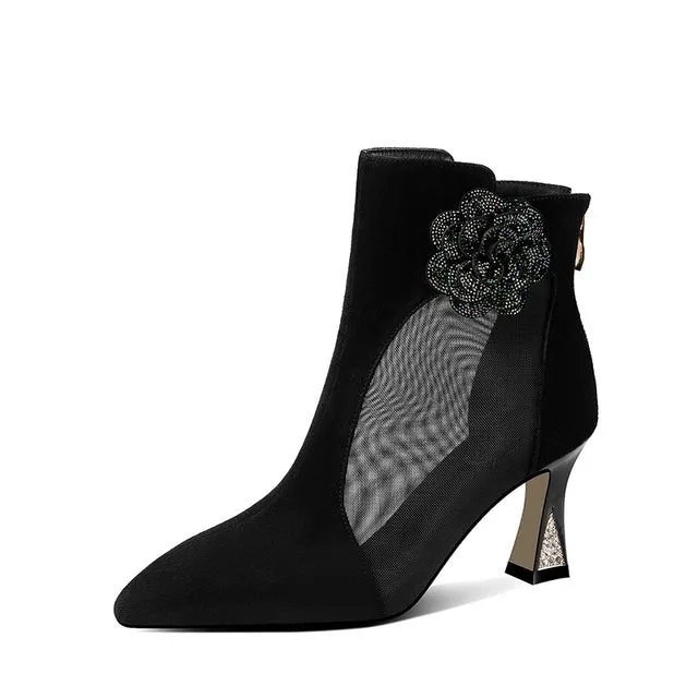 BlossomLux Thin Heel Boots