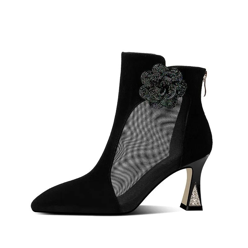 BlossomLux Thin Heel Boots