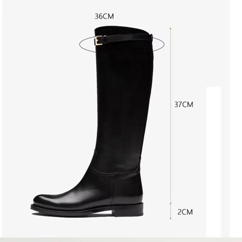 ChicLeather Elegant Knee-High Boots