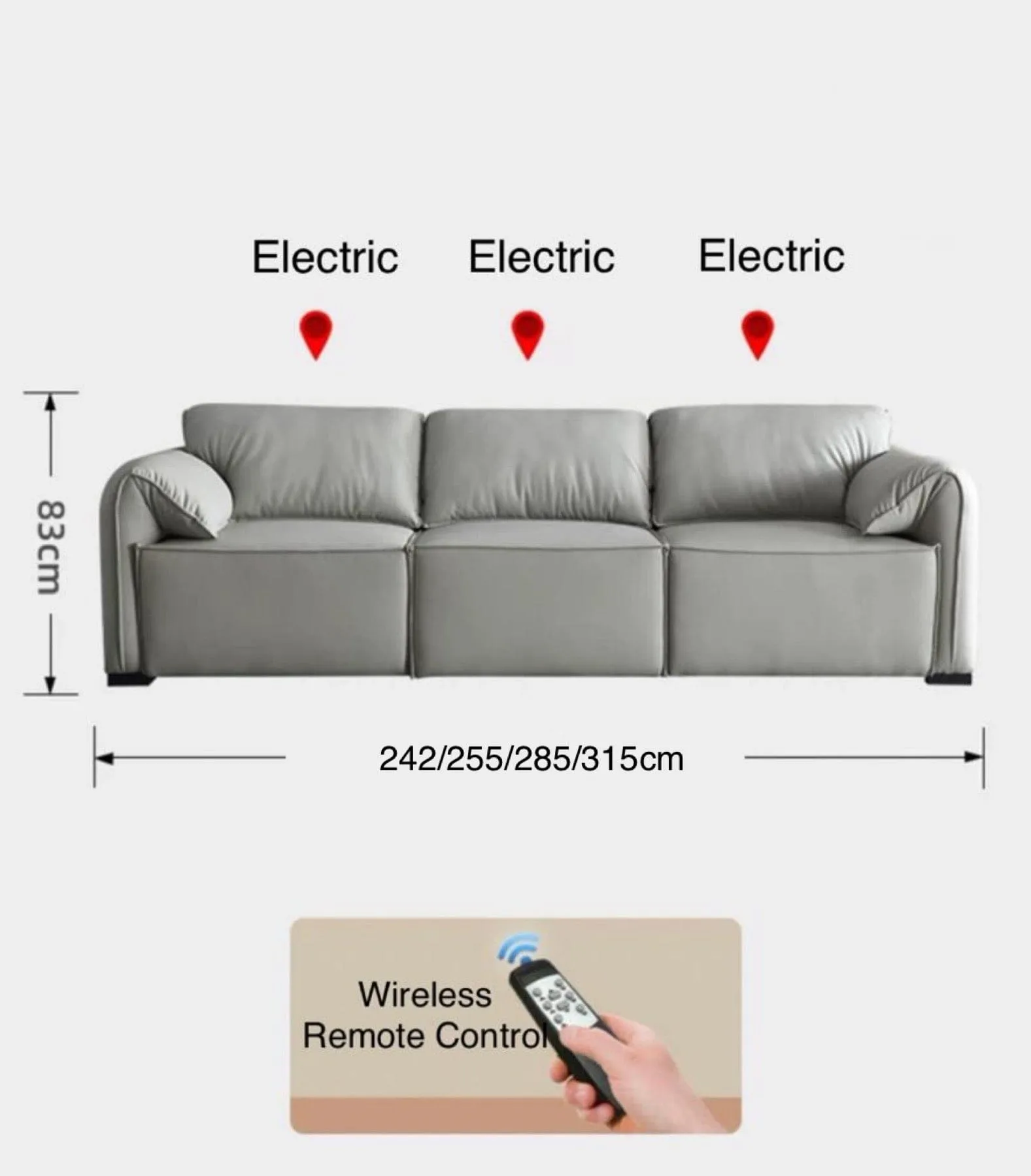 Crystal Scratch Resistant Electric Sofa Bed