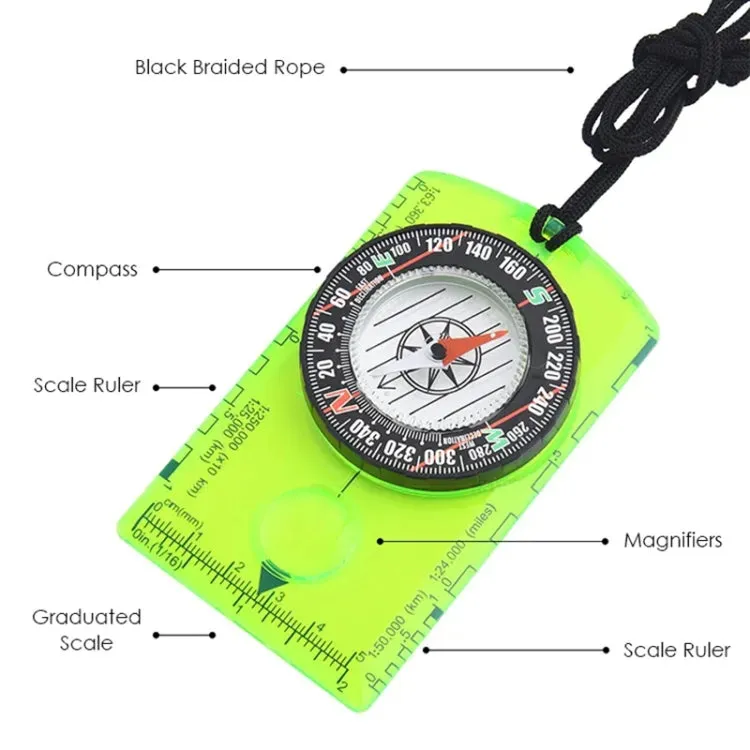 DC361 Outdoor Multifunctional Compass Map Scale