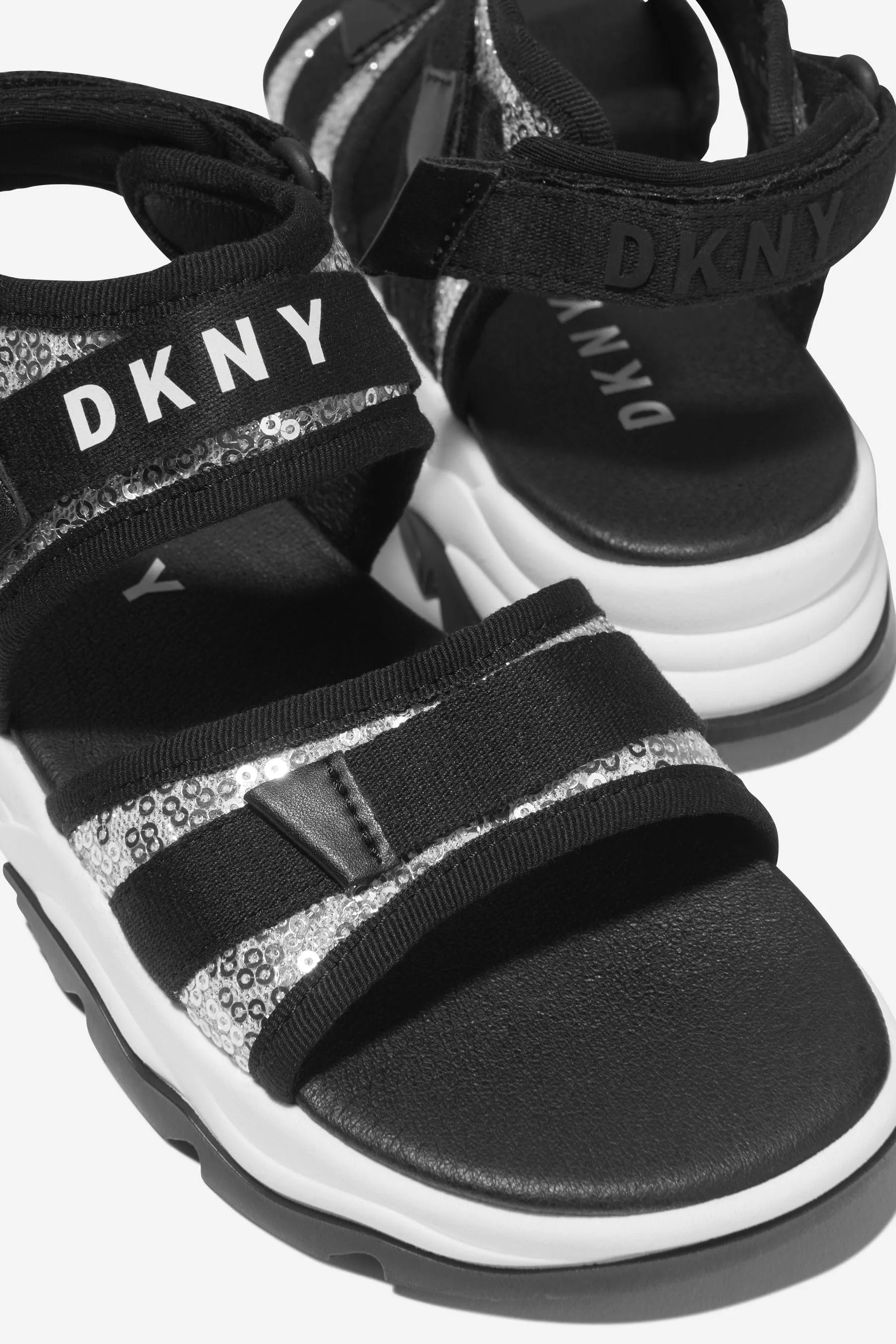 DKNY Girls Bicolour Logo Sandals