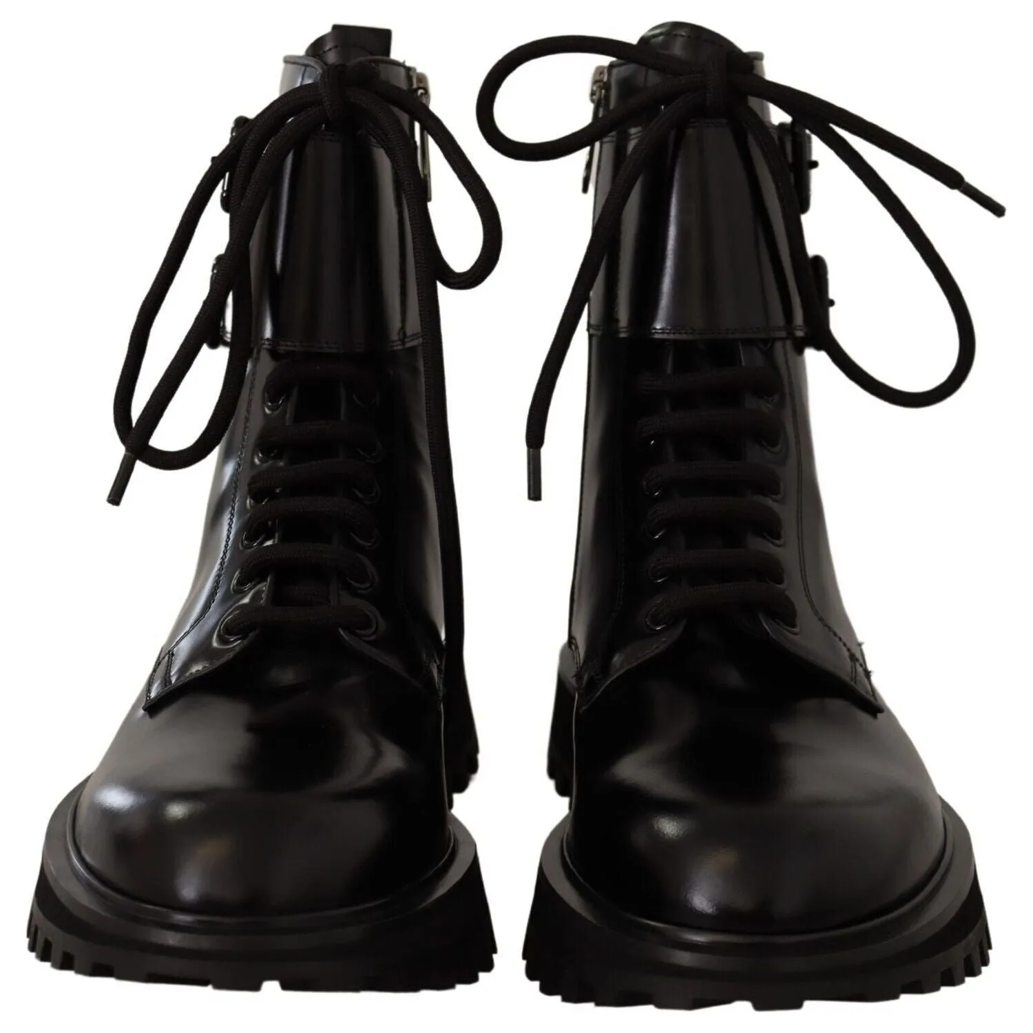 Dolce & Gabbana Elegant Black Leather Ankle Boots