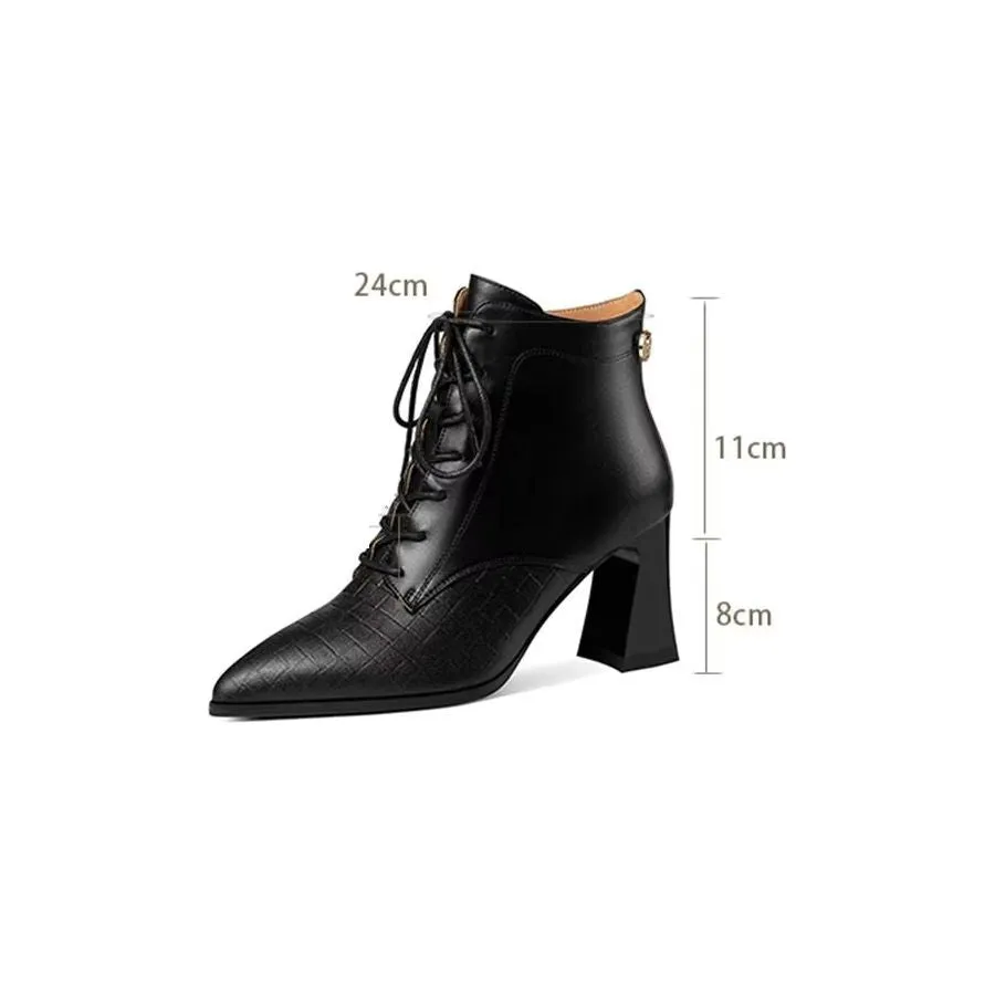 Elegant Zipper Pointed Toe Ultra High Heel Boots