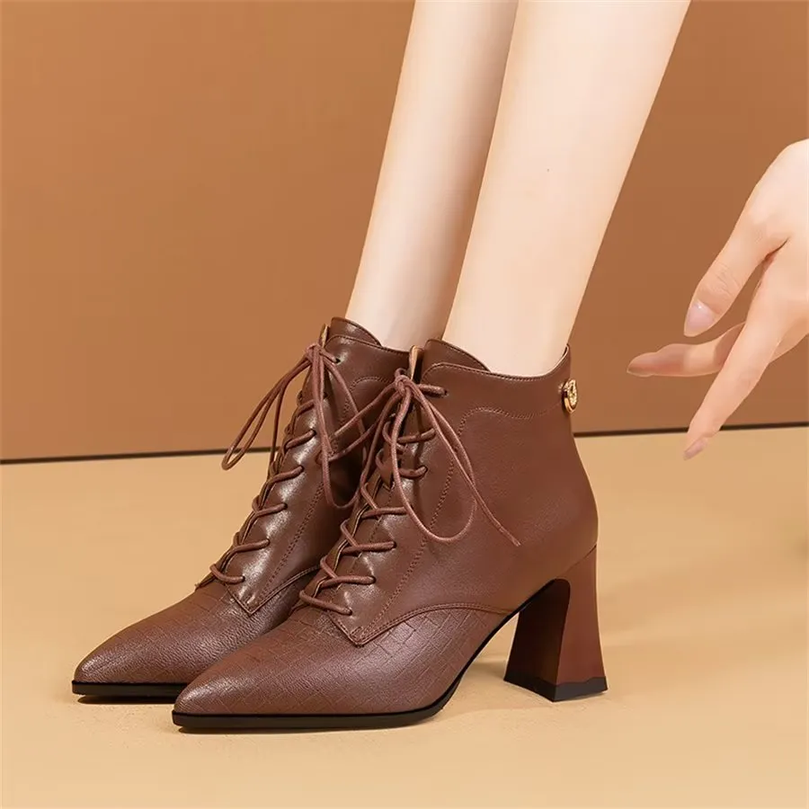 Elegant Zipper Pointed Toe Ultra High Heel Boots