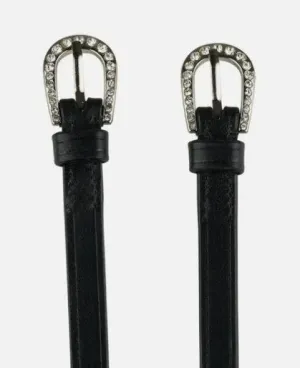 Horze Marseille Spur Straps w/ Crystal Buckle