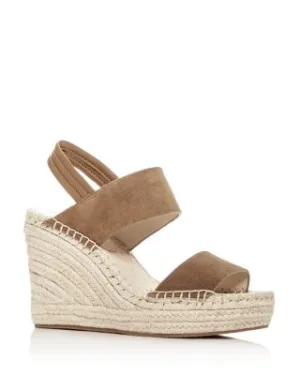 KENNETH COLE NY - OLIVIA SUEDE WEDGE SANDALS **FREE SHIPPING**