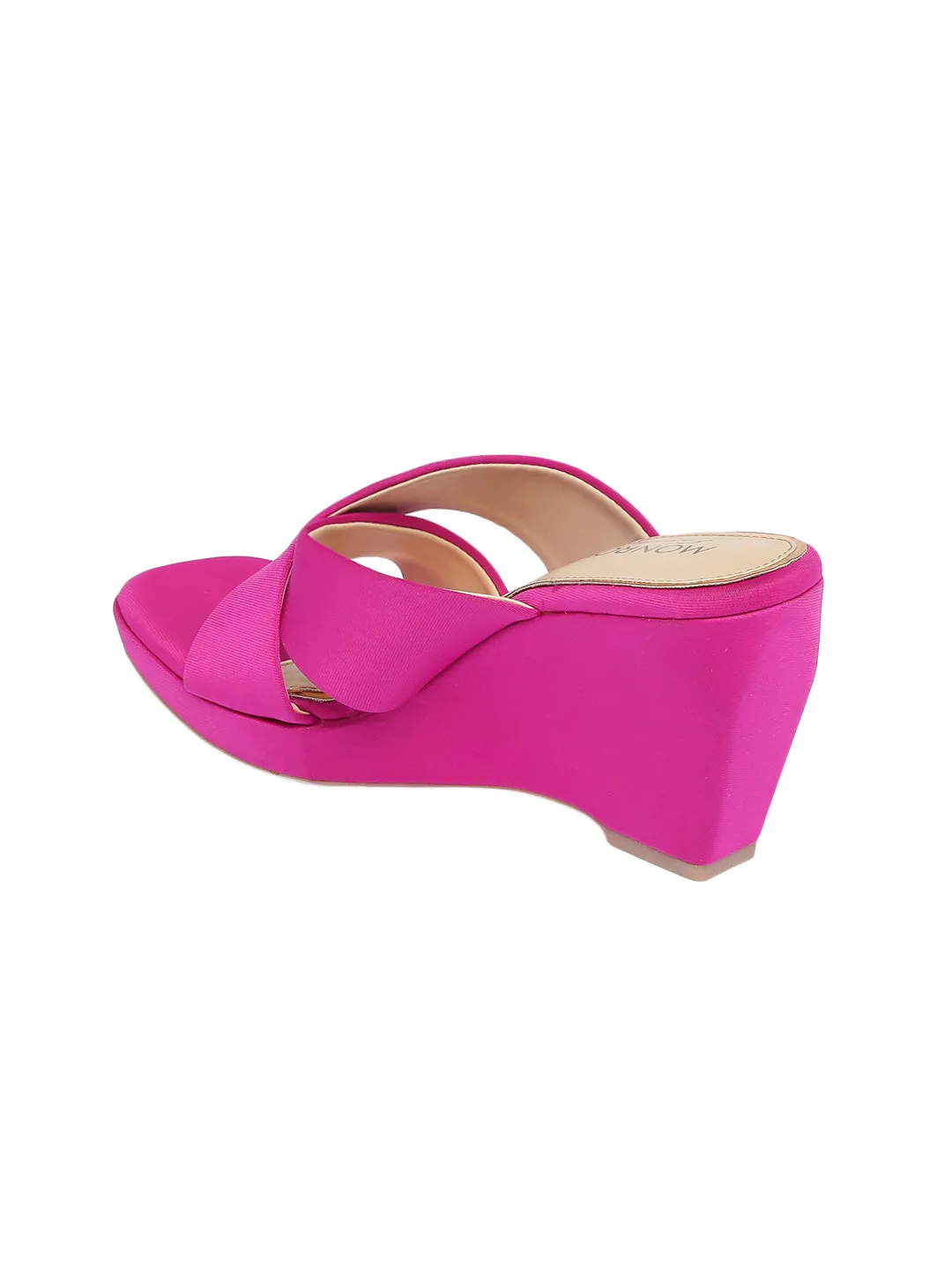 Liliana Pink Wedge Heels