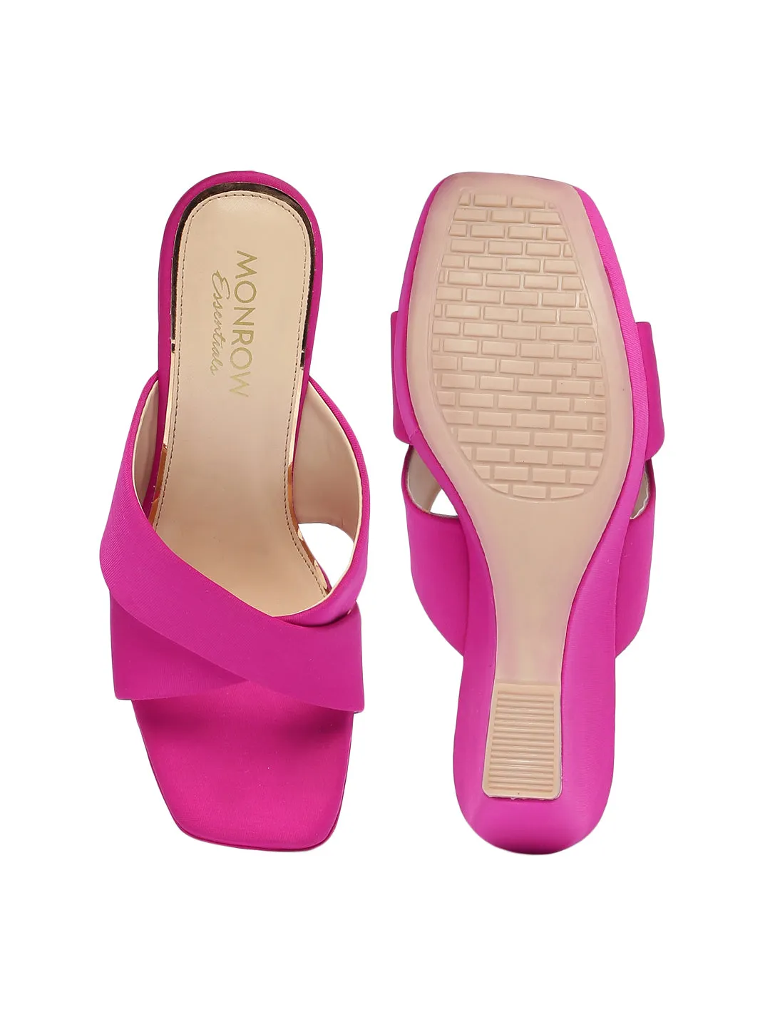 Liliana Pink Wedge Heels