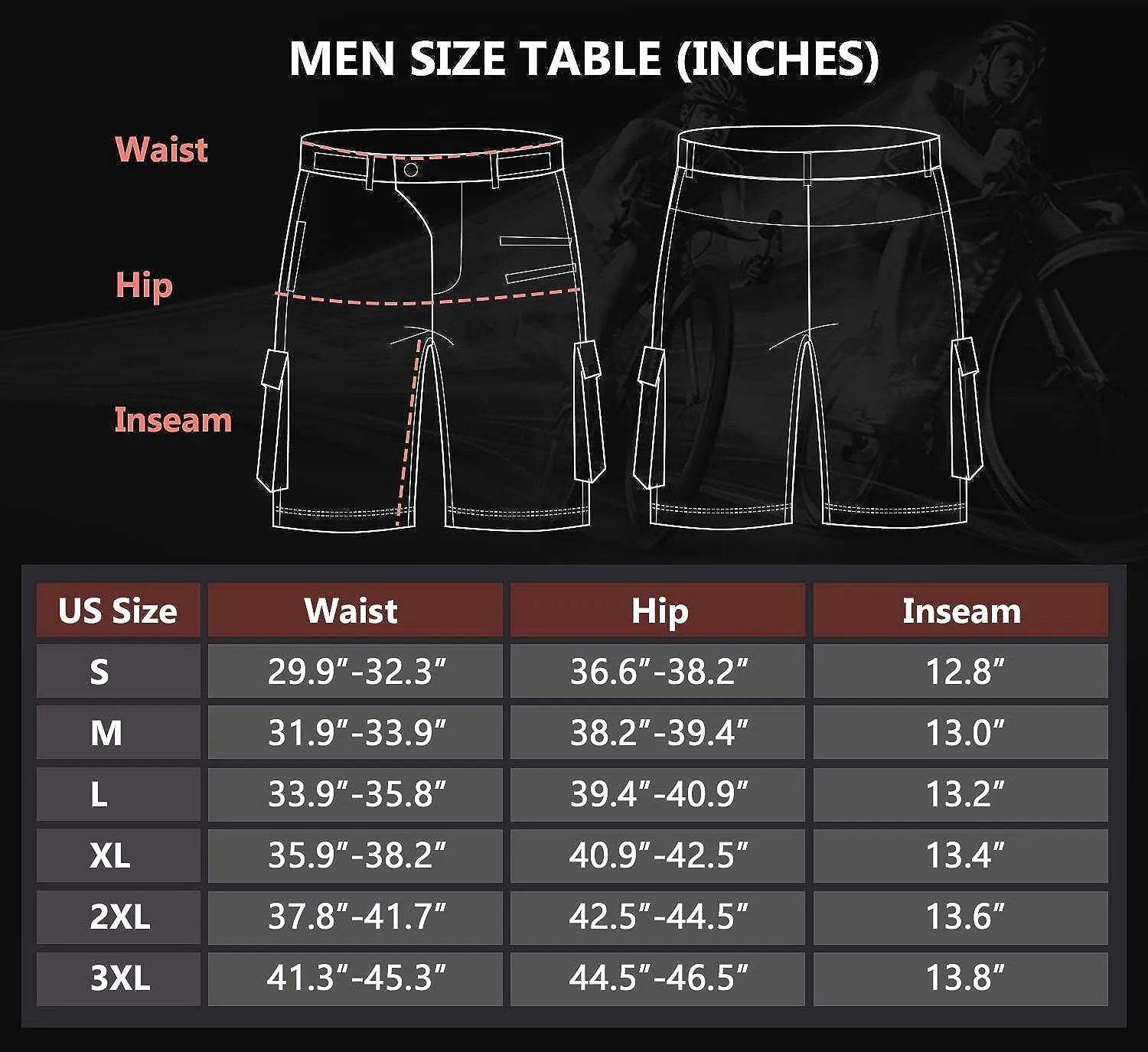 Men's Hiking Cycling Shorts 08