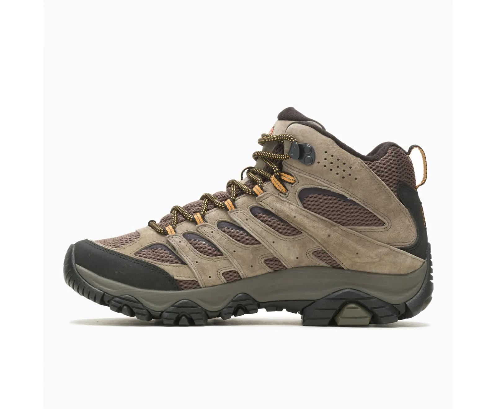 Men's Merrell Moab 3 Mid Color: Walnut (WIDE WIDTH)