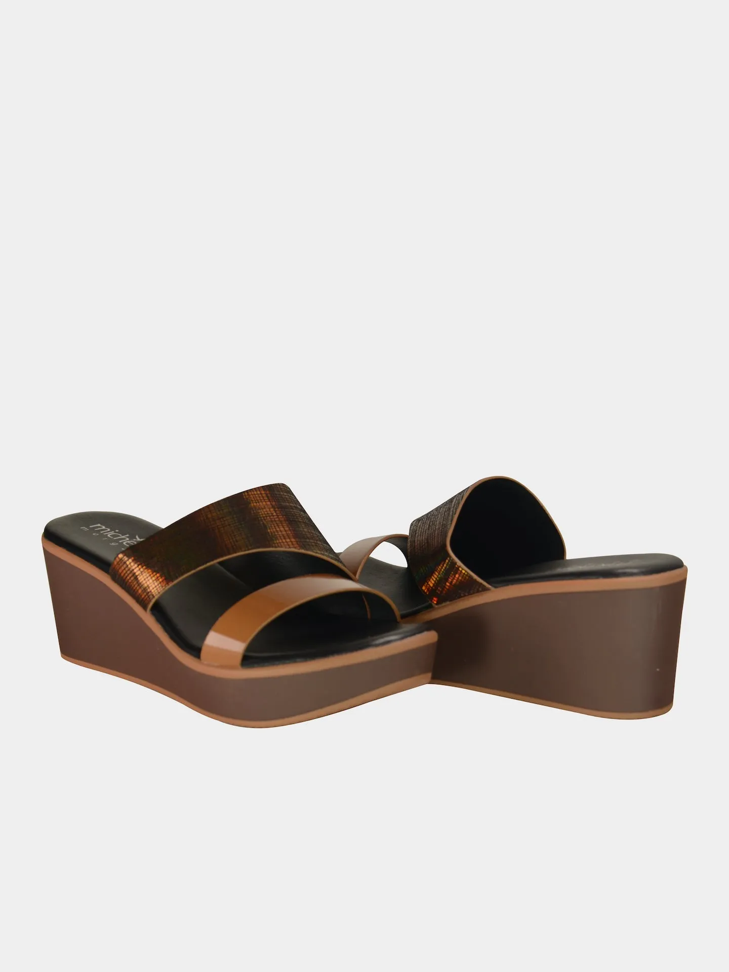 Michelle Morgan 914RJ28B Women's Wedge Sandals