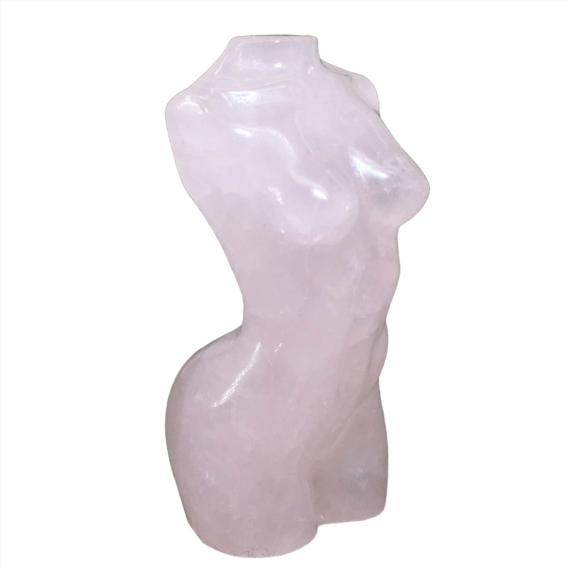 Pink Crystal Female Form Statue