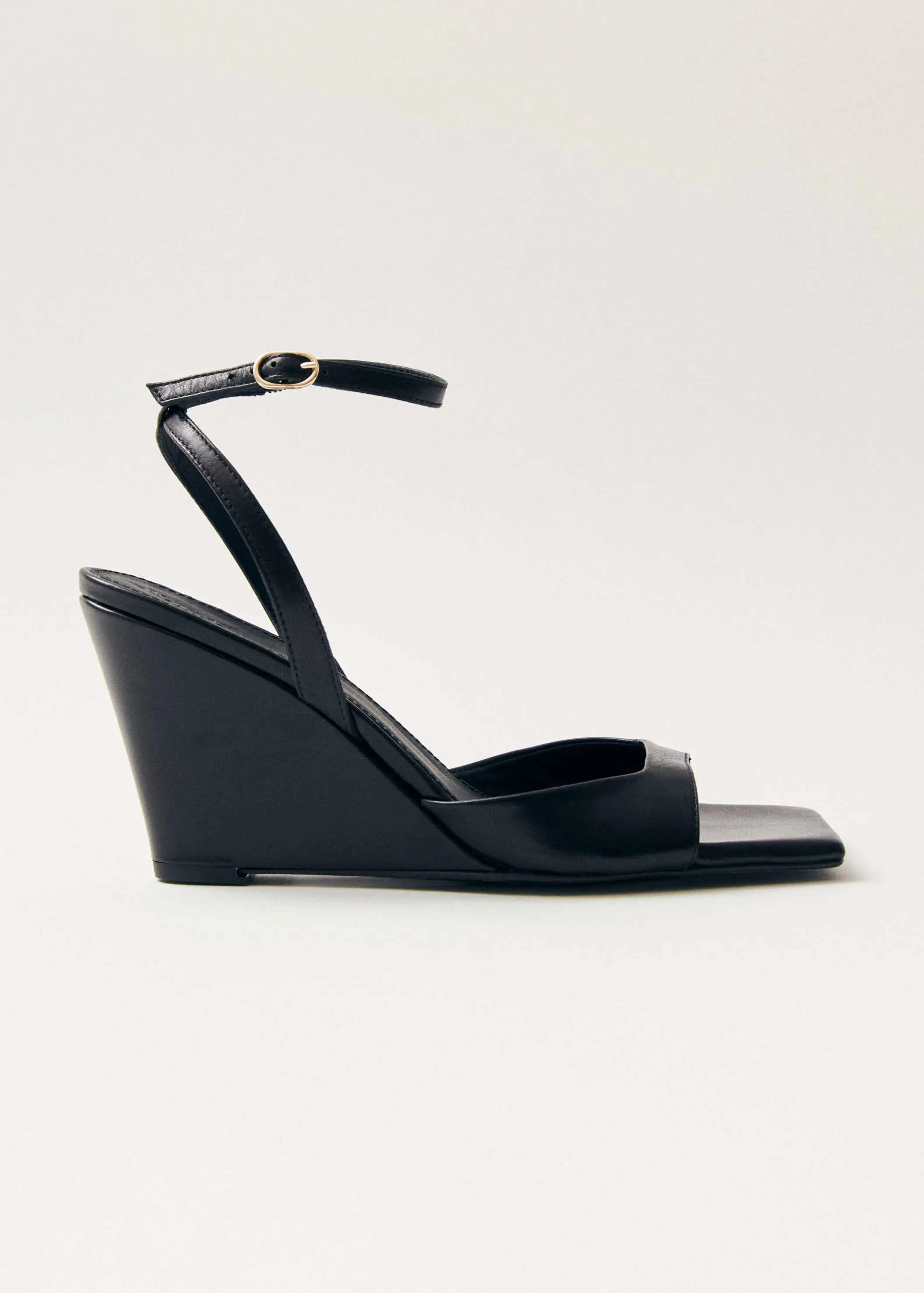 Riya Leather Sandals Black