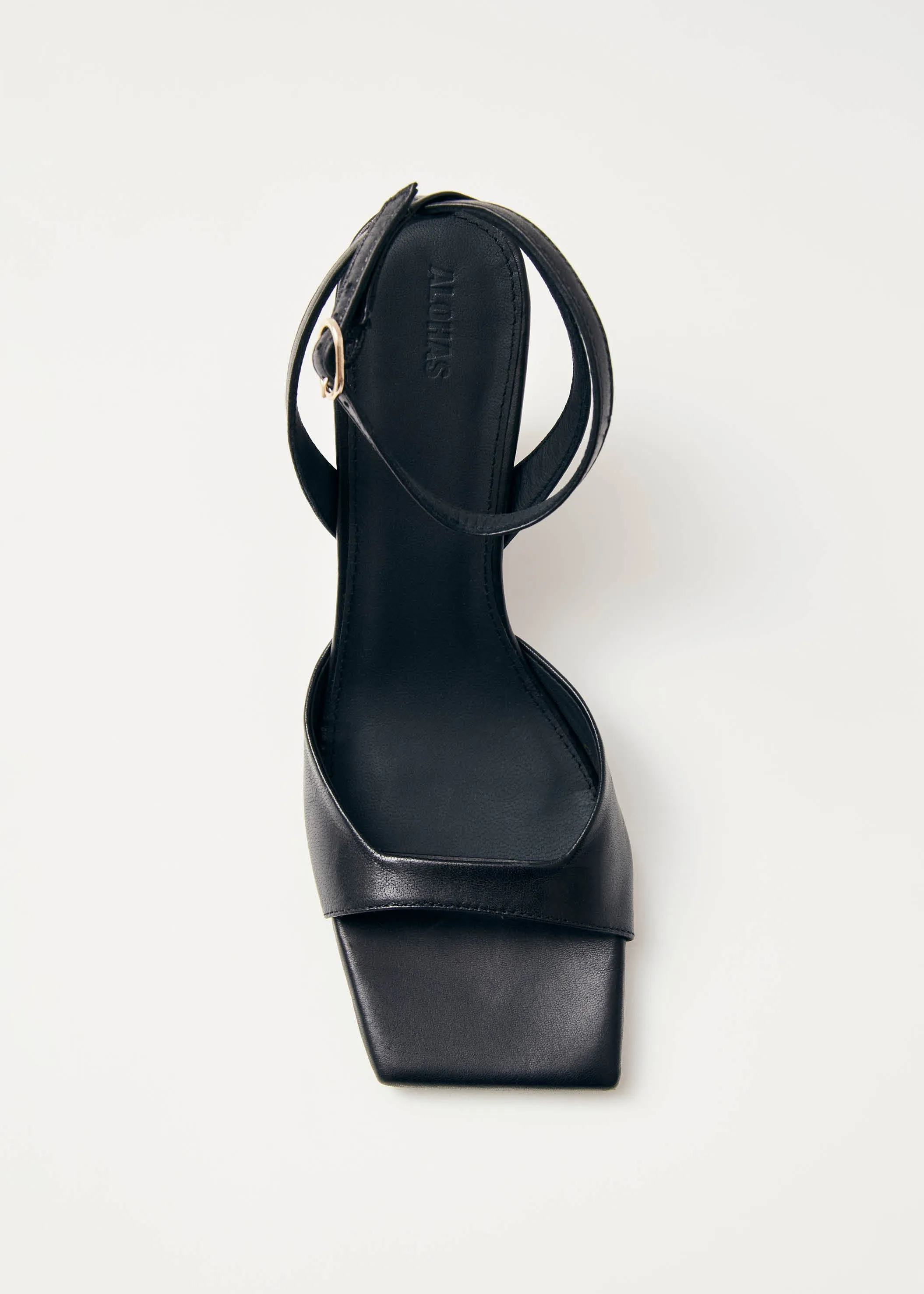 Riya Leather Sandals Black