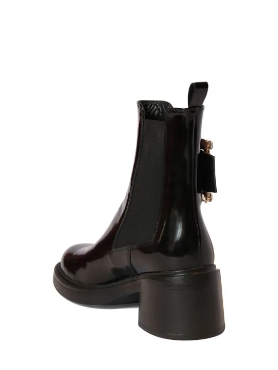 Roger Vivier   60mm Viv Ranger patent leather boots 