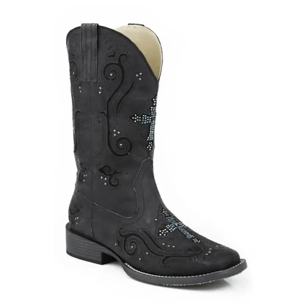 Roper Faith (Black) - Women's Cowgirl Boot