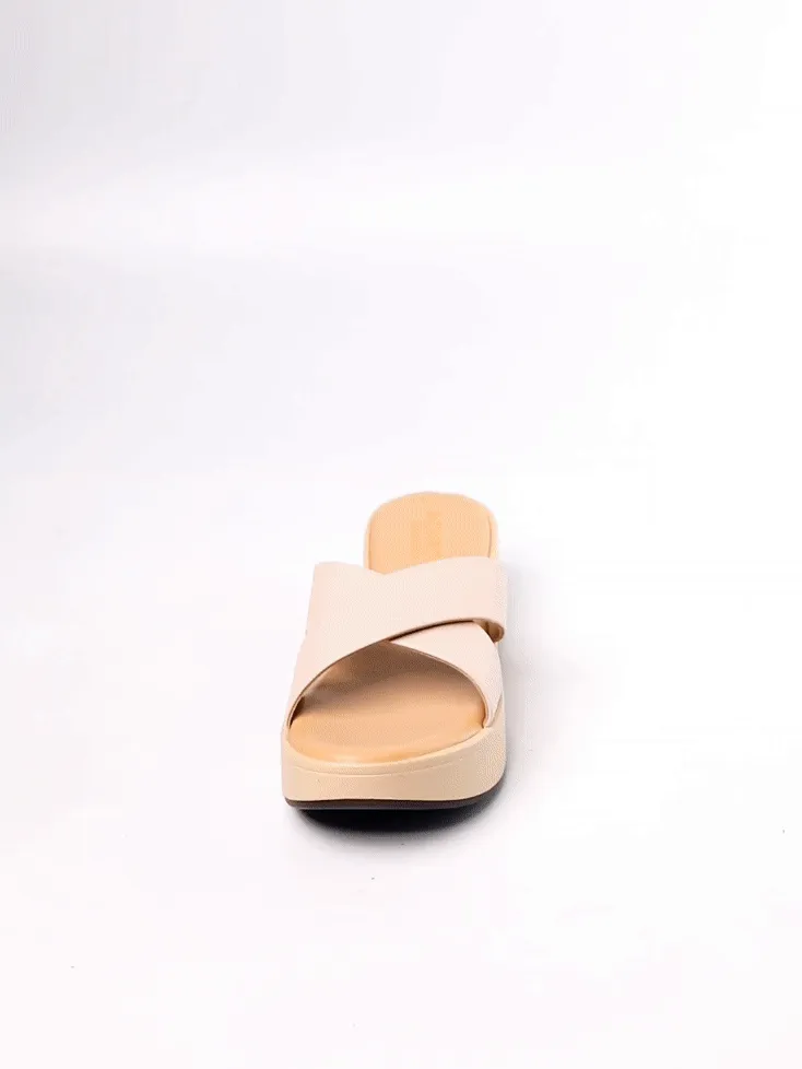 Siya Cream Wedge Heels