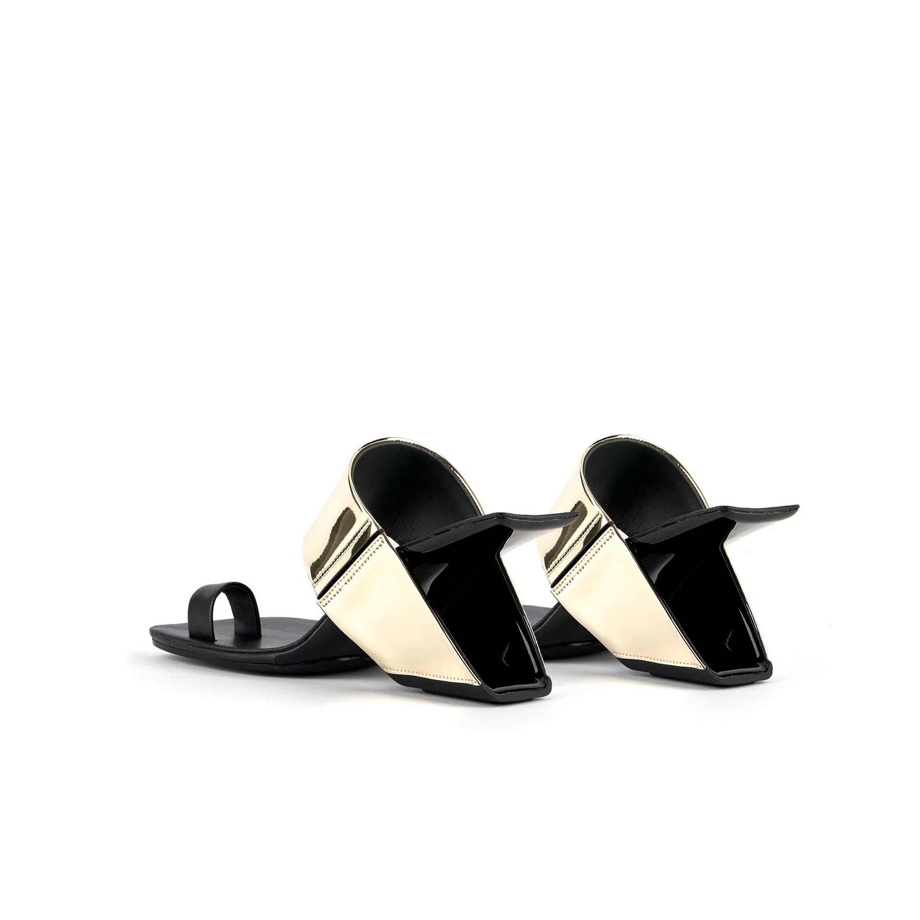 Square Toe Arch Heel Mules