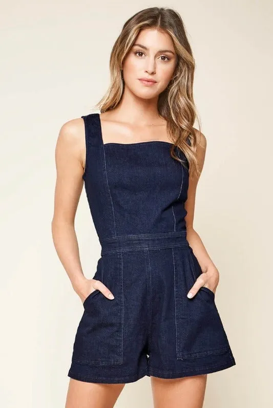 Sugarlips Denim Romper