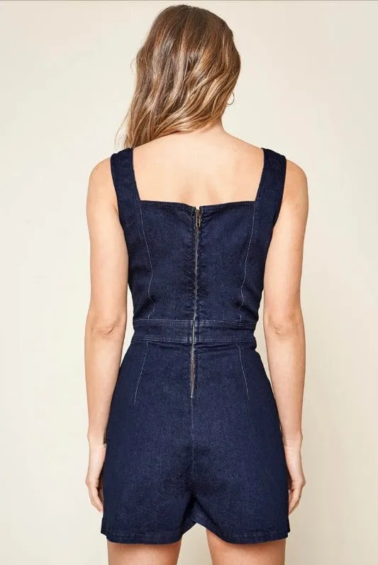 Sugarlips Denim Romper