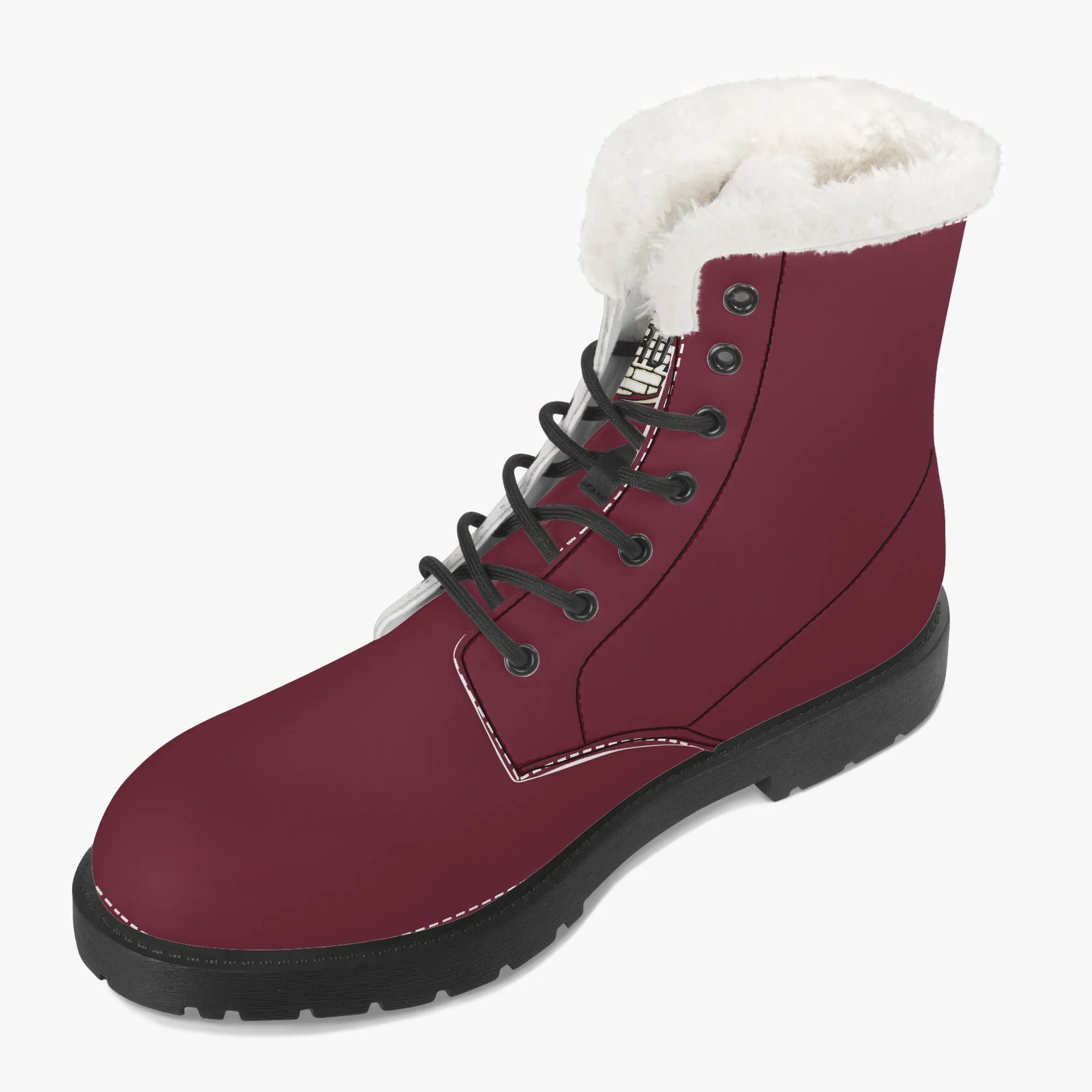 TREADZ Faux Fur Leather Boots