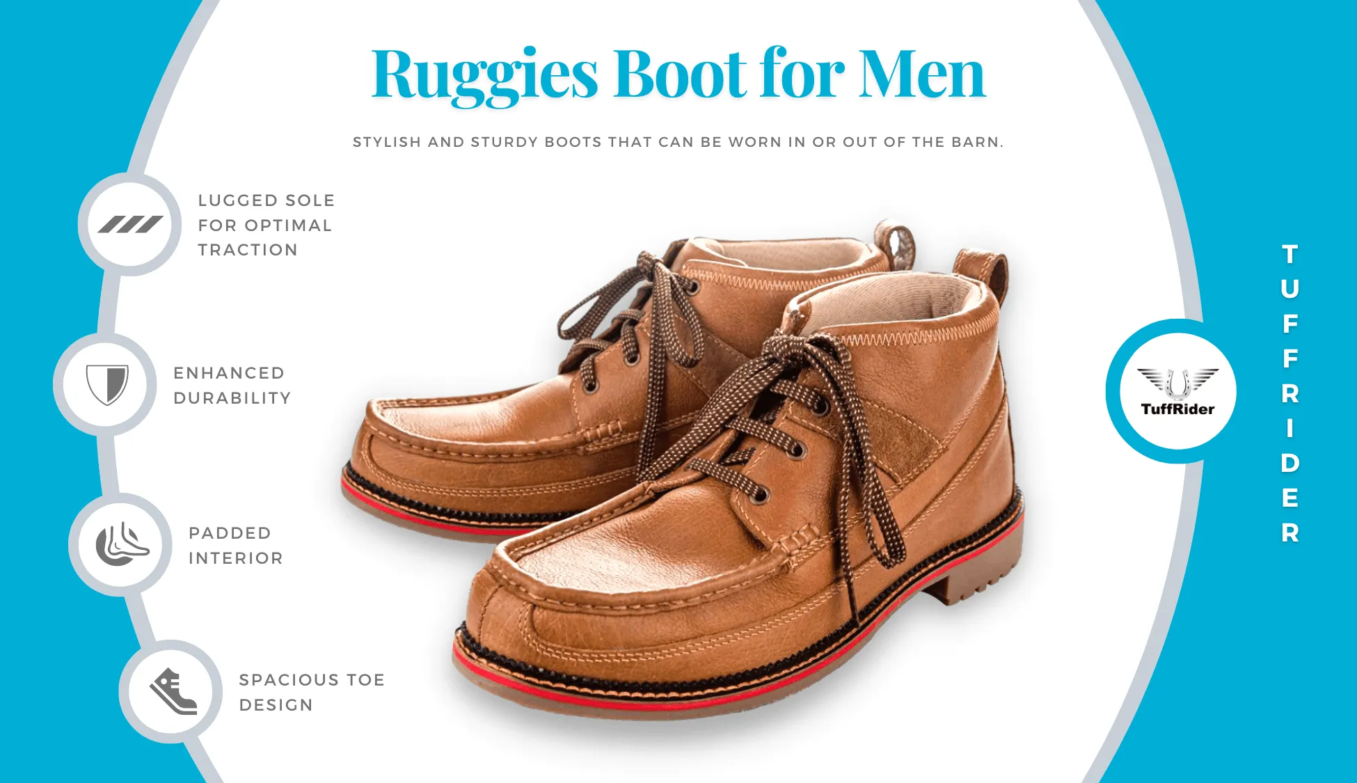 TuffRider Men’s Ruggies Boots in Chestnut