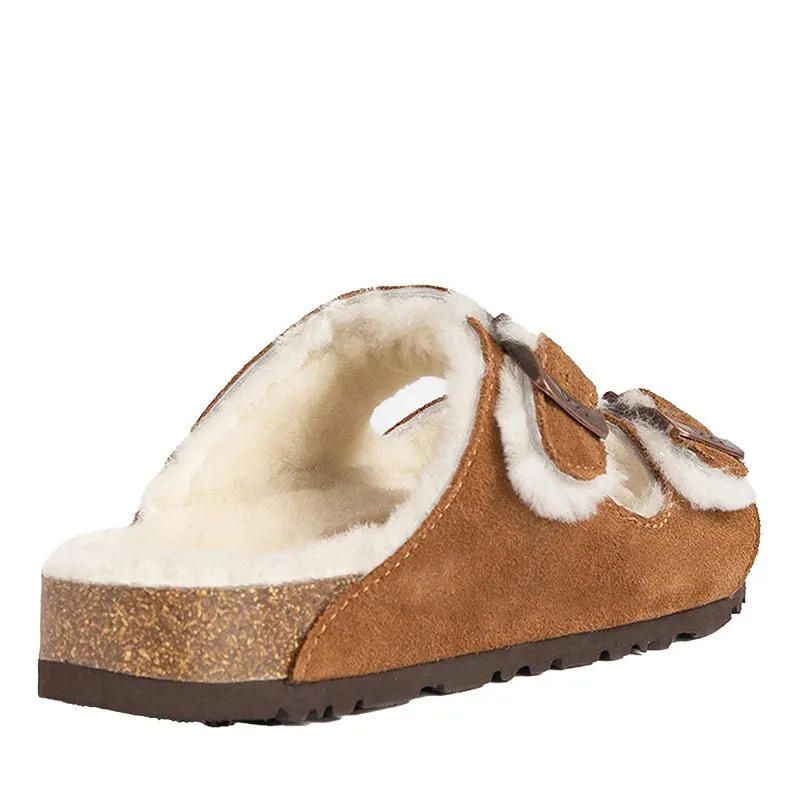 UGG Collins Shearling Buckled Sandals