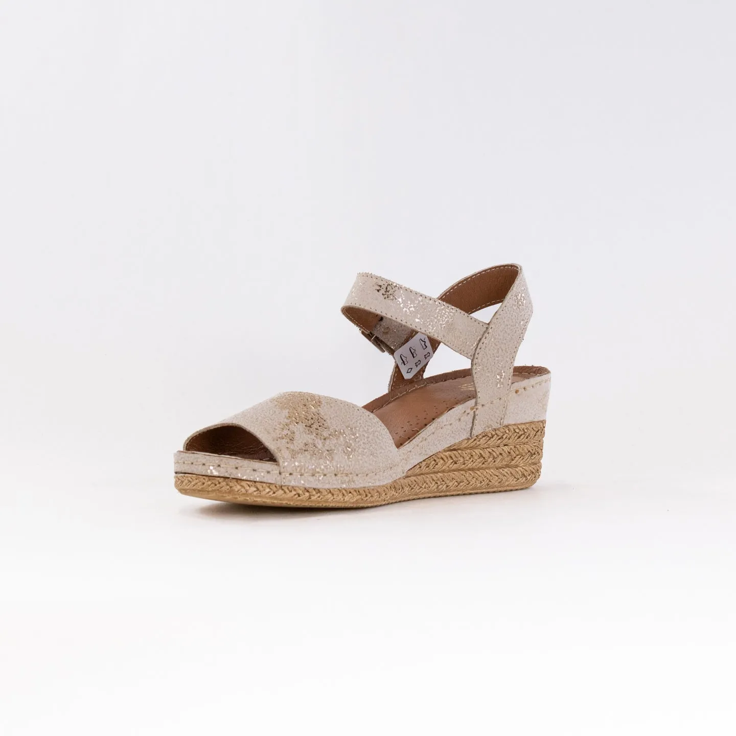 V Italia 1126-D98 (Women's) - Tan Metallic Leather